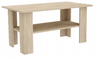 Konferenčný stolík do obývačky - Závesná stena biela matka 80x20 cm set