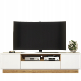 Skrinka pod TV - Tabuľka RTV kabinet 200 cm Škandinavian biely LFT002