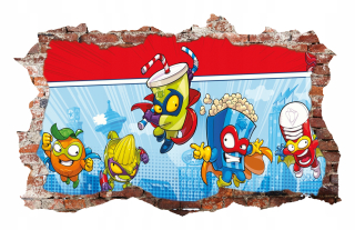 Destké samolepky - Nálepky na stenu Super Zings 3d 70x46 cm