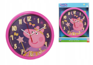 Detské hodiny do izby - Peppa Peppa PPA Wall Clock pre dieťa 25 cm