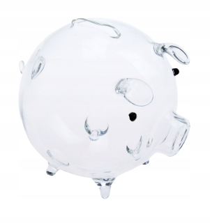 Pokladnička pre deti - Piggy Bank Glass pre peniaze darček