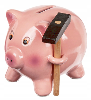 Pokladnička pre deti - Piggy Bank s kladivom za peniaze peniaze