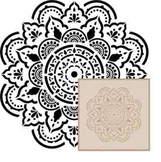Šablóna maľovanie stenu - Mandala maliarska šablóna 9 |