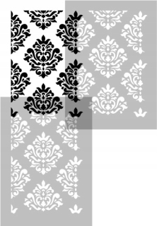 Šablóna maľovanie stenu - Maľba šablóny viacerých tapiet ornament 45