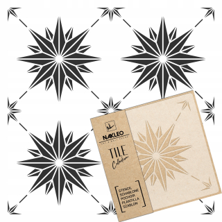 Šablóna maľovanie stenu - Maľovanie šablóny Imitácia dlaždíc Estrella 20x20cm