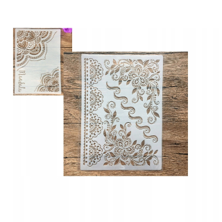 Šablóna maľovanie stenu - Šablóny scrapbookingu Mandala - 2 kusy