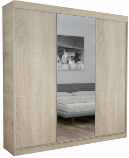 Šatníková skriňa do študenskej izby - RTV Cabinet Industrial User of Scisers Loft Wotan White Mat