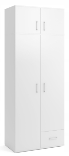 Detská skriňa - Šatník 80 cm biely výrobca + rozšírenie