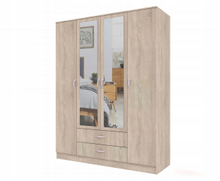 Šatníková skrina - Bask 3 Sonoma Bookcase Open Cabinet Police Book