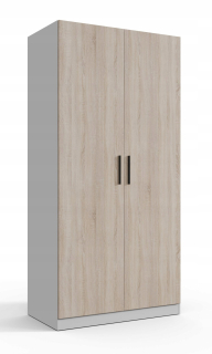 Šatníková skriňa do študenskej izby - Dvojdielne šatník Prato 100x205,5 b/22 Sonoma Oak