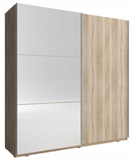 Šatníková skriňa do študenskej izby - Skrinka na skrinku Mika II 200 cm Sonom Oak