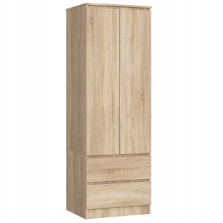 Šatníková skriňa do študenskej izby - Šatníková šatníka hviezda 60 cm 2d 2SZ Modern Sonoma