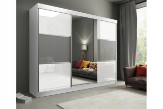 Šatníková skriňa do študenskej izby - Šatník vyrobený v šatníku HERA 3-Dverové zrkadlo 270x270x62