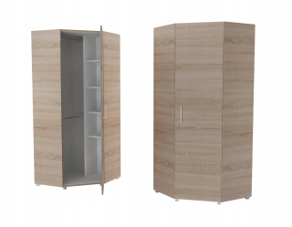Šatníková skriňa do študenskej izby - Stropná polica, zavesenie/moderné kvetinové lôžko 120 cm