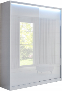 Šatníková skriňa do študenskej izby - Moderné televízne lampy LED diódy 175 x 31 x 41 cm