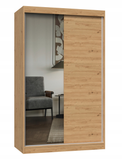 Šatníková skriňa do študenskej izby - Niko 3-dvere šatníka 120 cm