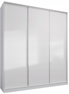 Šatníková skriňa do študenskej izby - Šatník 3D verso 170 x 250 biely pre spálňu