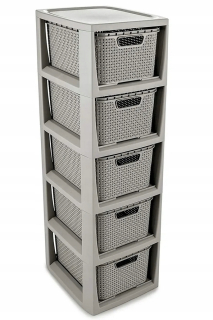 Regál, komoda do kúpeľne - Kúpeľňa 3 koše +kolesá Jumbo