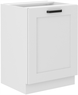Kuchynská skrinka - Spodná kuchynská skrinka 60 cm 1 predná MDF luna biela
