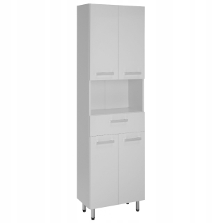 Skrinka do kúpeľne - Kúpeľňa skrinka 50 cm stojaci stĺpik biely astor
