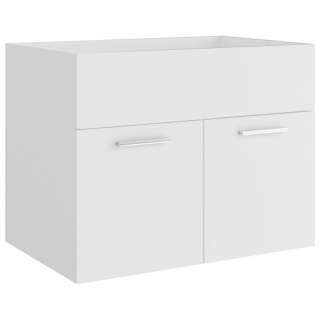Skrinka do kúpeľne - Biela kúpeľňa visiaci pod umývadlom 60 cm