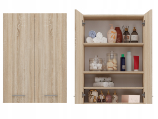 Skrinka do kúpeľne - Kúpeľňa nad práčkou Mini Oak Sonoma