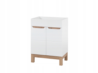 Skrinka do kúpeľne - 60 cm biela kúpeľňa pod umývadlom