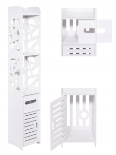 Skrinka do kúpeľne - Kúpeľňa Openwork Bar Poličky 120 cm
