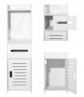 Skrinka do kúpeľne - Kúpeľňa Openwork Post Bookcase 80 cm