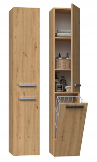 Skrinka do kúpeľne - Kúpeľňový kôš Nel Iv Oak Artisan