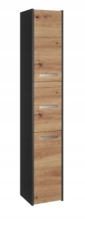 Skrinka do kúpeľne - Kúpeľňa S33 Anthracite Oak Artisan