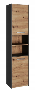 Skrinka do kúpeľne - Kúpeľňa S40 Anthracite Oak Artisan