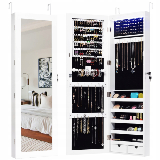 Toaletný stolík - SongMics White Mat 37,5 x 108 x 9,7 cm podsvietenia