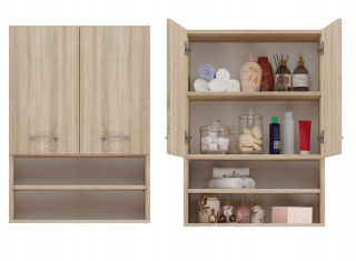 Skrinka do kúpeľne - Skrinka cez práčku Mini dk Oak Sonoma
