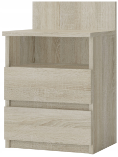 Nočný stolík - 90x200 vreckový matrac 9 Rubinové zóny 23 cm
