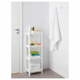Regál, komoda do kúpeľne - Biela kabinet Vesken 37x23x101 IKEA