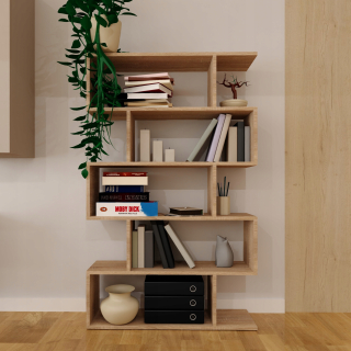Knižnica, regál - Knižovacia kabinet 90x162x25 Sonoma Oak