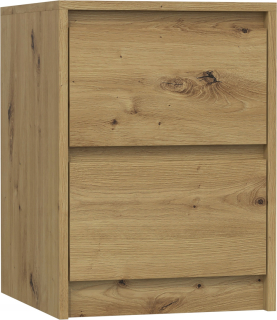Nočný stolík - Skrinka na nočný stolík 2 zásuvky Karo K2 Oak Artisan