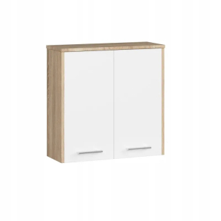 Skrinka do kúpeľne - Závesná skrinka v 60 cm fin 2d Sonoma / biela