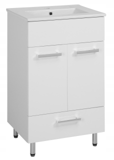Skrinka do kúpeľne - Skrinka z Washbasin 50 cm biely lesk Astor Lupo