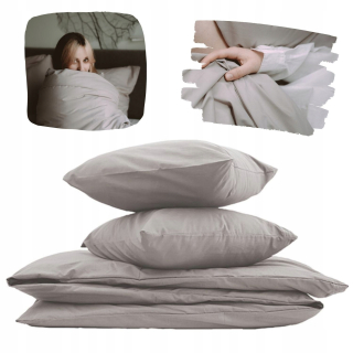 Kompletný set posteľných obliečok - Piesková bavlnená podstielka 180x200 + 2x50x60