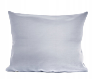 Obliečka na vankúš - Šedý saténový vankúš pre vankúšový zámok 50x70