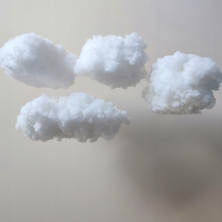 3D detká dekorácia - Umelá dekorácia cloudu 3D detská izba