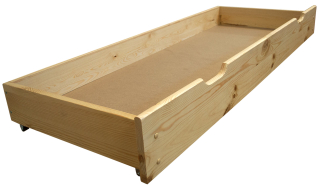 Zásuvka pod posteľ - Zásuvka na borovicu pod posteľou 150 cm ekologická