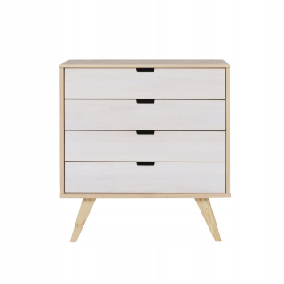 Komoda do študenskej izby - Škandinávsky borovicový komoda Oslo 95x80x50, Solid