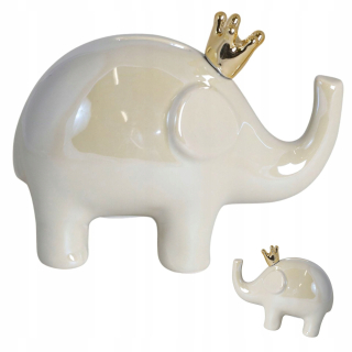 Pokladnička pre deti - Big Piggy Bank otvoril béžovú slonovú keramiku 15.5