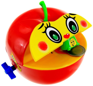 Pokladnička pre deti - Piggy Bank Apple zje produktové mince pl