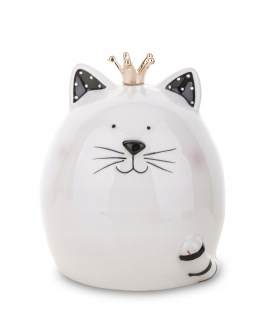 Pokladnička pre deti - Piggy Bank 12x10 cm White Open