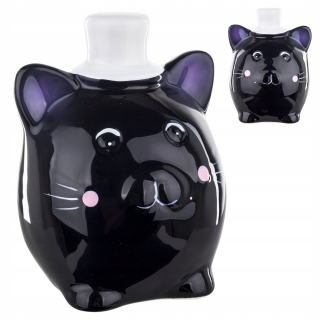 Pokladnička pre deti - Piggy Bank otvára malá čierna keramika 10