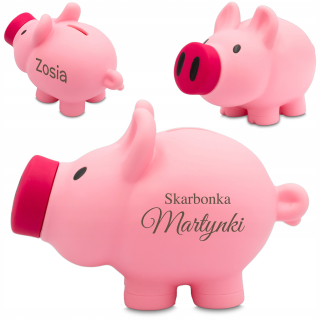 Pokladnička pre deti - Pink Piggy Bank pre darček